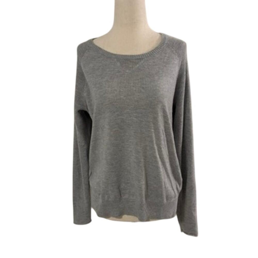 Athleta Gray Knit Pullover Sweater Small